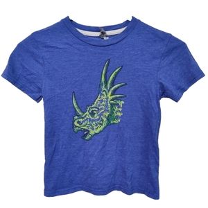 Styracosaurus Tee Shirt Blue Dinosaur Size 5T Boys